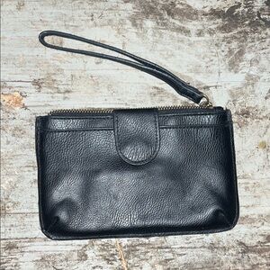 Universal Thread Black Textured Clutch